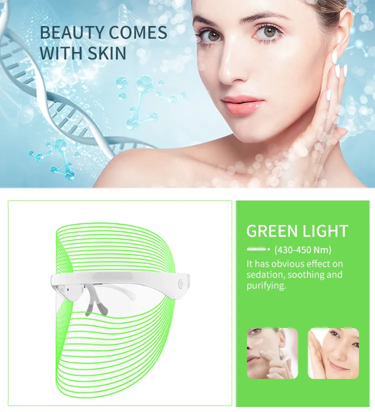 LED Red Light Therapy Face Mask — 7-Color Skin Rejuvenation LED Red Light Therapy Face Mask — 7-Color Skin Rejuvenation