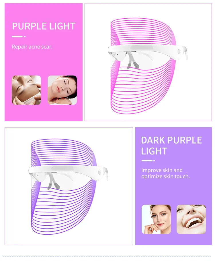 LED Red Light Therapy Face Mask — 7-Color Skin Rejuvenation LED Red Light Therapy Face Mask — 7-Color Skin Rejuvenation