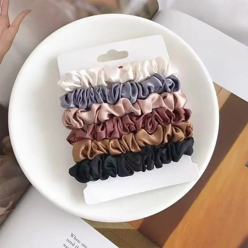 Satin Scrunchie Set for No-Crease Hair Styling Satin Scrunchie Set for No-Crease Hair Styling