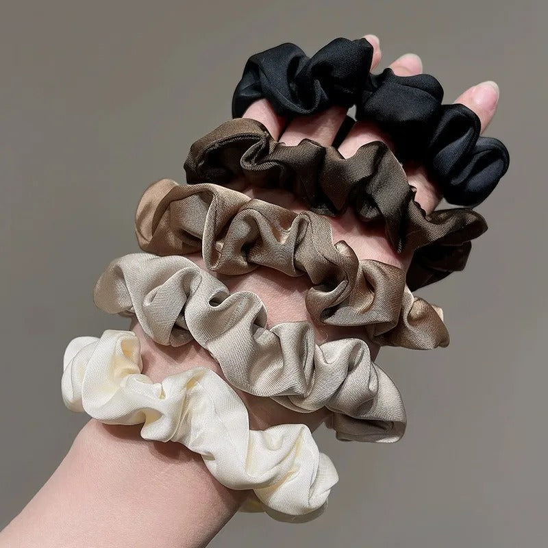 Satin Scrunchie Set for No-Crease Hair Styling Satin Scrunchie Set for No-Crease Hair Styling