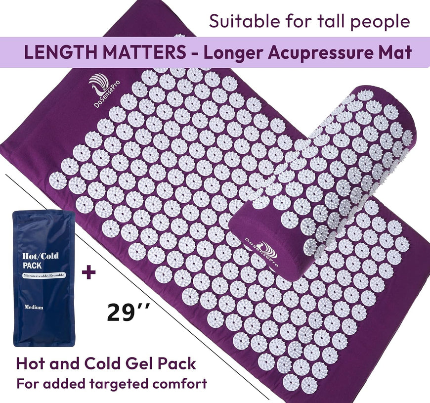 Acupressure Mat & Pillow Set — Back Pain & Sleep Support