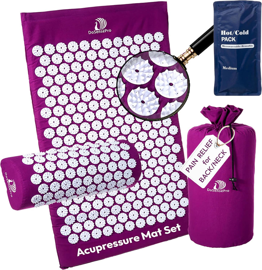 Acupressure Mat & Pillow Set — Back Pain & Sleep Support