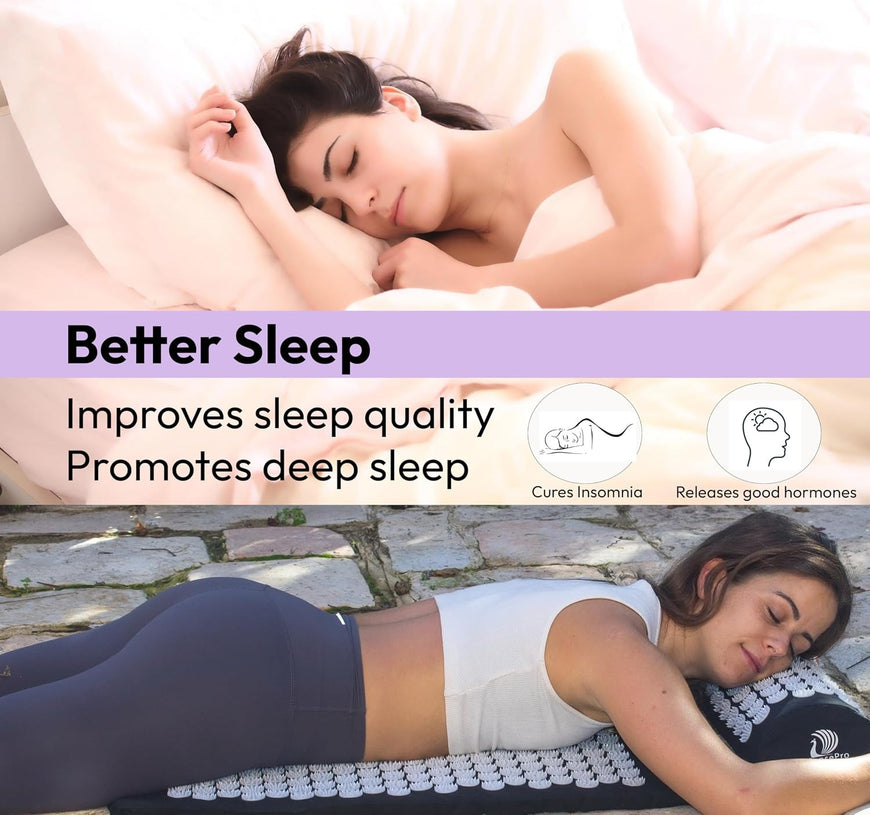 Acupressure Mat & Pillow Set — Back Pain & Sleep Support