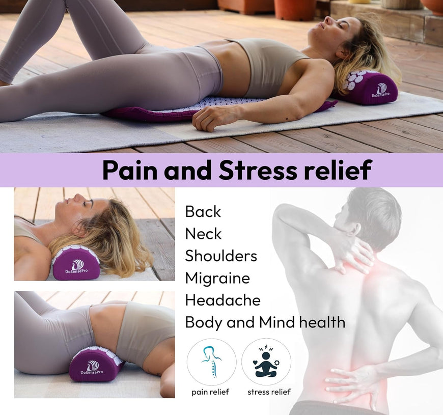 Acupressure Mat & Pillow Set — Back Pain & Sleep Support