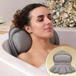 Ergonomic Bath Pillow — Neck & Shoulder Support for Long Soaks